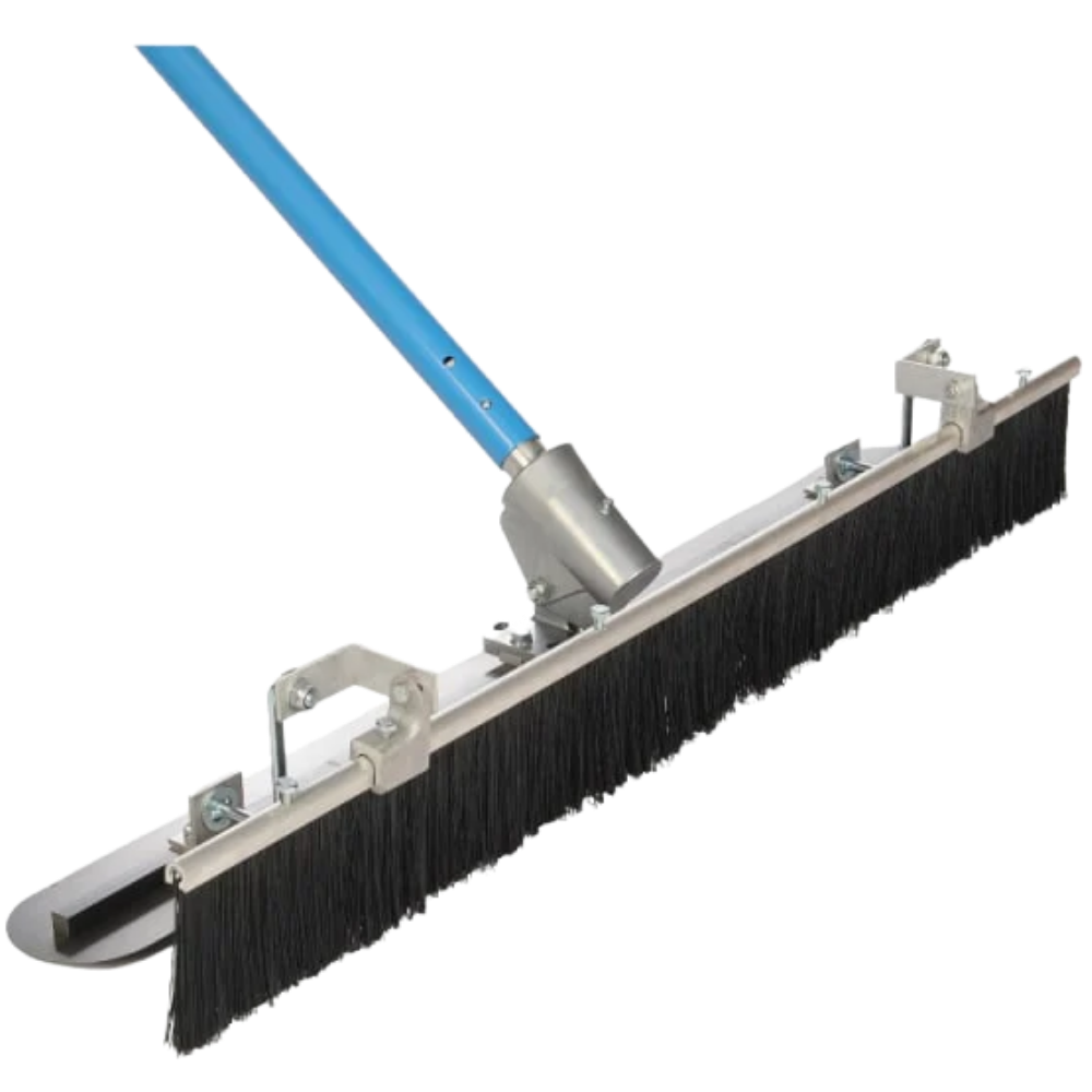 Fresnos for Concrete Finishing | BT FRESNO FLOAT 60 IN. X 5 IN. WITH BROOM COMPLETE | PITCH CONTROL HEAD | 3X 6 FT. EXTENSION HANDLES