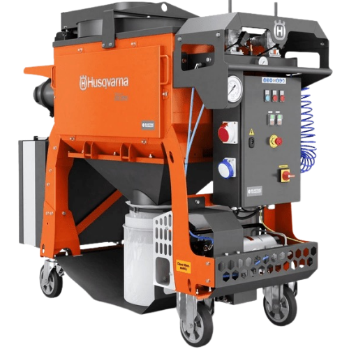Husqvarna Dust Collectors – Husqvarna Blastrac DC 655 dust collector for concrete grinding dust control and jobsite cleanup