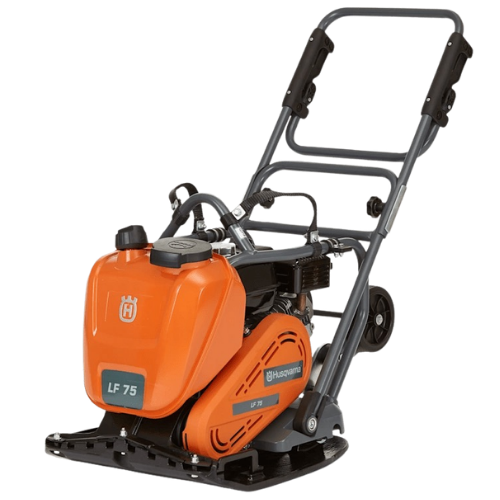 Husqvarna Forward Plate Compactors – Husqvarna LF 75 LAT forward plate compactor for soil and asphalt compaction on construction jobsites