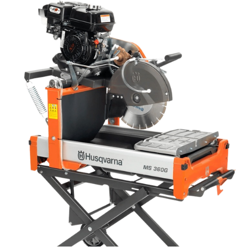 Husqvarna Portable Masonry Saws – Husqvarna MS 360G portable masonry saw for cutting brick, block, and stone on jobsites