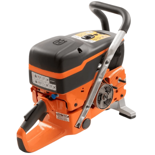 Husqvarna Power Cutters – Husqvarna K1270 rail saw gas powerhead for high-power cutting of concrete and metal rail applications