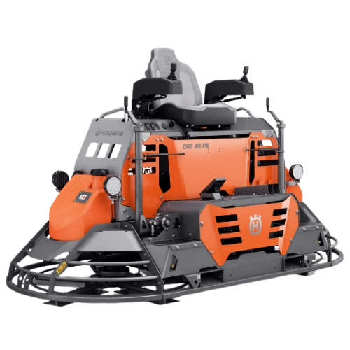 Husqvarna Ride-On Trowels – Husqvarna CRT 48 PS ride-on power trowel for finishing large concrete slabs