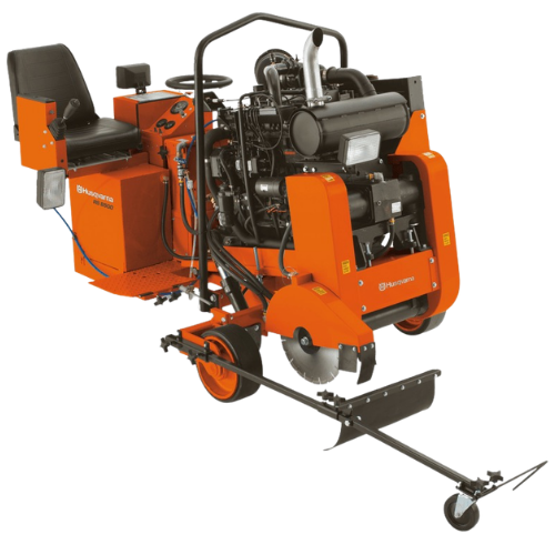 Husqvarna Rider Saws – Husqvarna RS 7400 D rider saw for high-production concrete and asphalt cutting on large jobsites