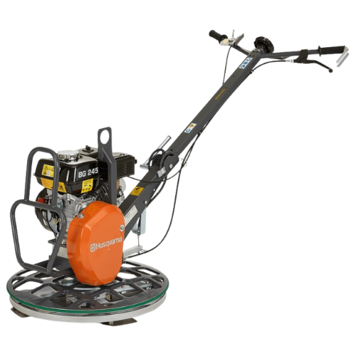 Husqvarna Walk Behind Trowels – Husqvarna BG 245 walk-behind power trowel for concrete slab finishing and surface smoothing