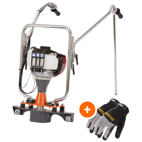 Power Screeds by Husqvarna W/ FREE IronClad Vibration Impact Gloves – Husqvarna BV 30 walk-behind screed for concrete slab leveling and surface finishing