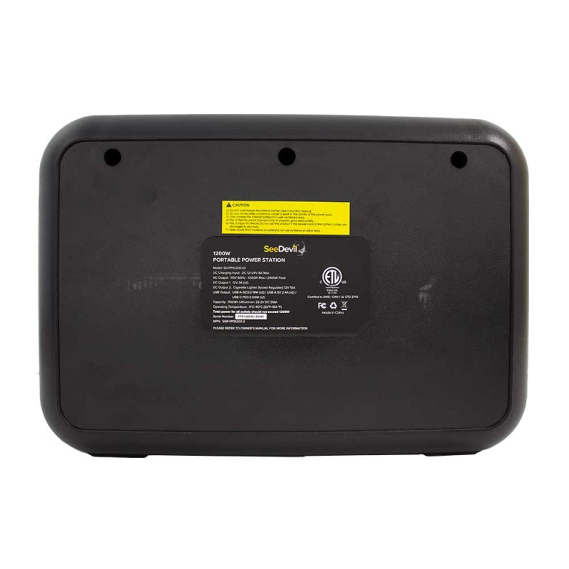 Seedevil 1200W Portable Power Station 1132Wh