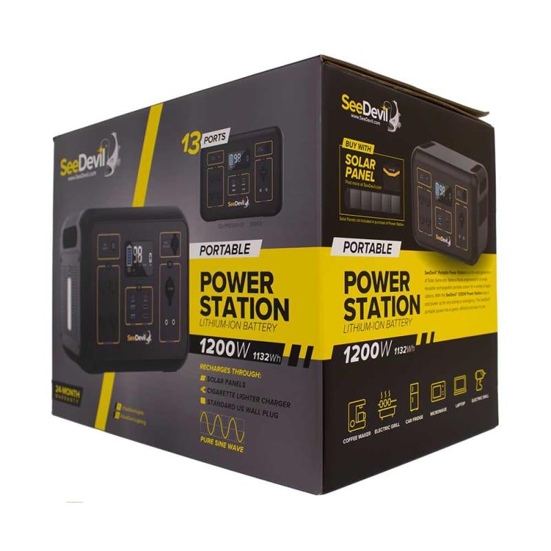 Seedevil 1200W Portable Power Station 1132Wh