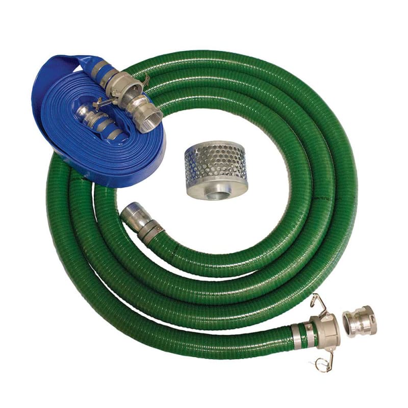 Brave 2 In Hose Kit 20 Ft Suction Hose 50 Ft Discharge Hose Quick Connect