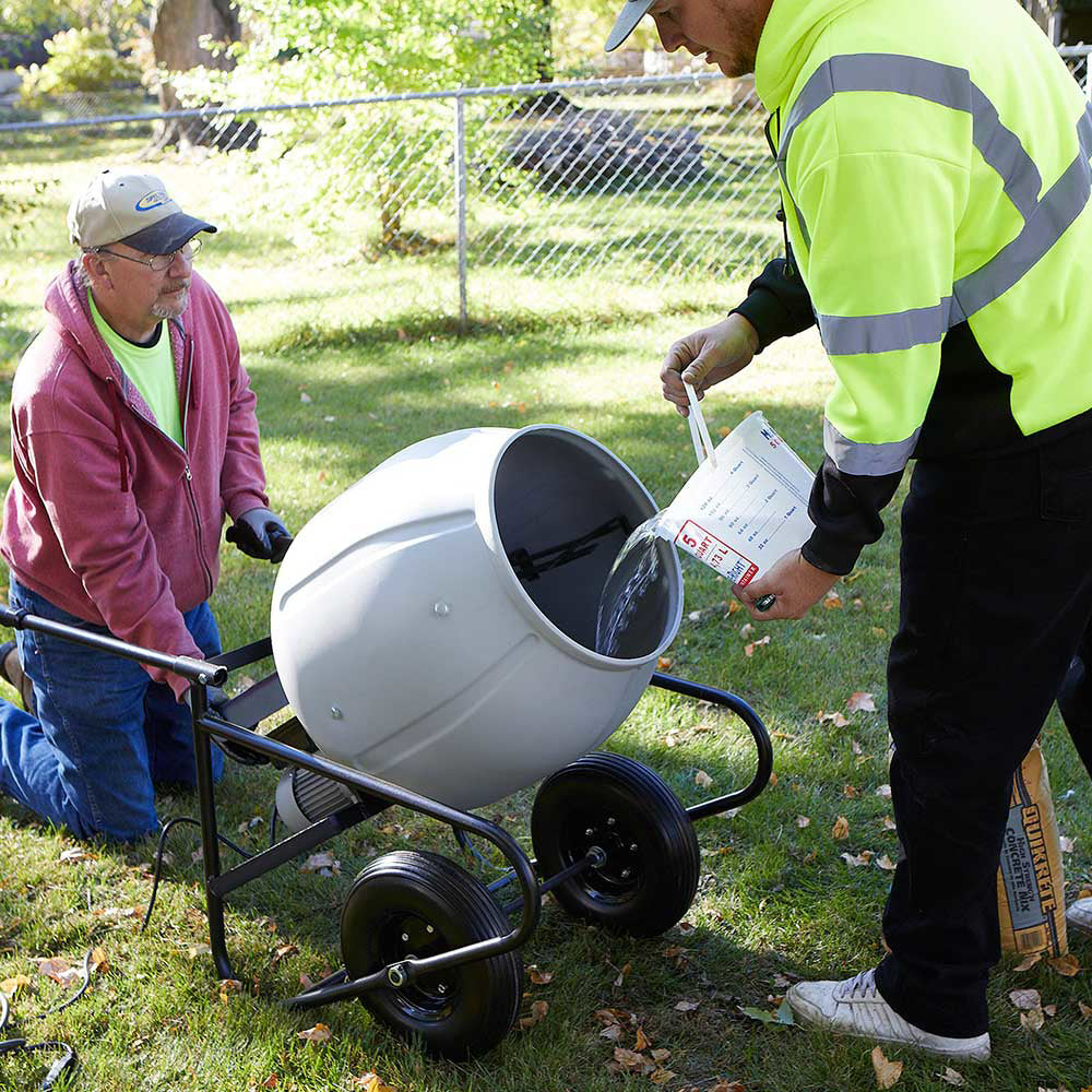 Klutch Cement Mixer | Electric | Portable 3.5 Cu Ft
