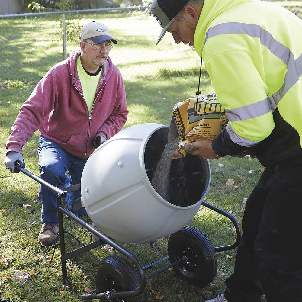Klutch Cement Mixer | Electric | Portable 3.5 Cu Ft