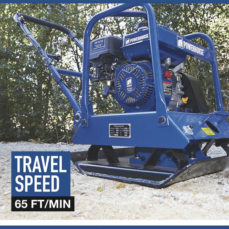 Powerhorse Plate Compactor Single Direction 212Cc