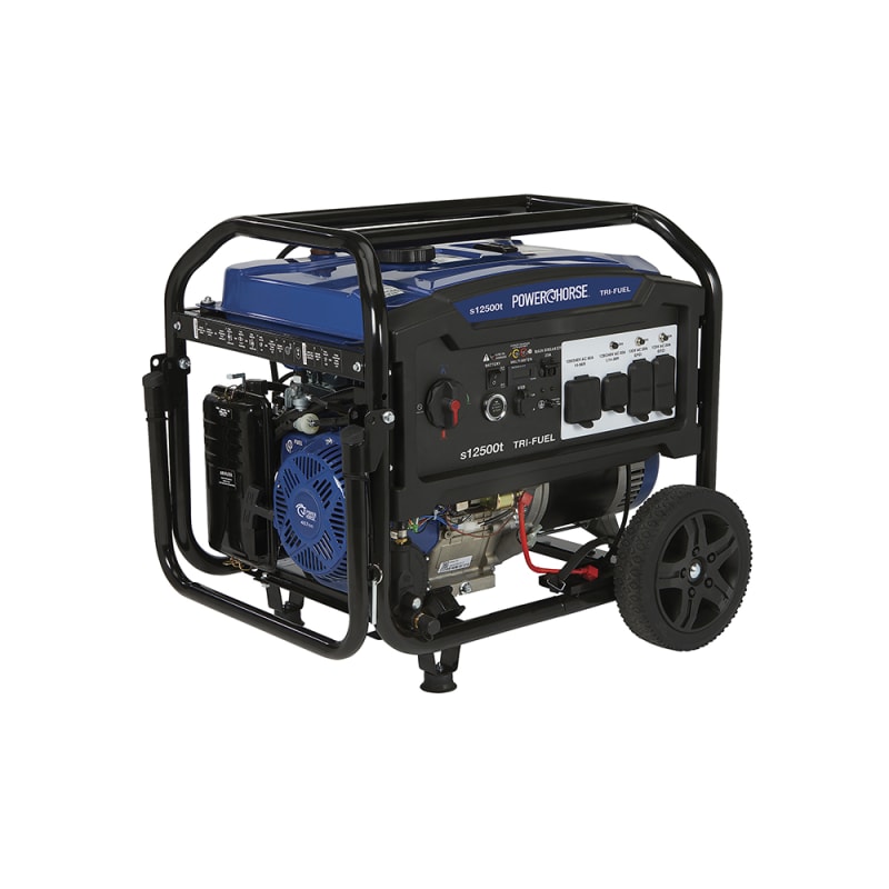 Powerhorse Generator 12500 Surge Watt Tri Fuel Electric Start