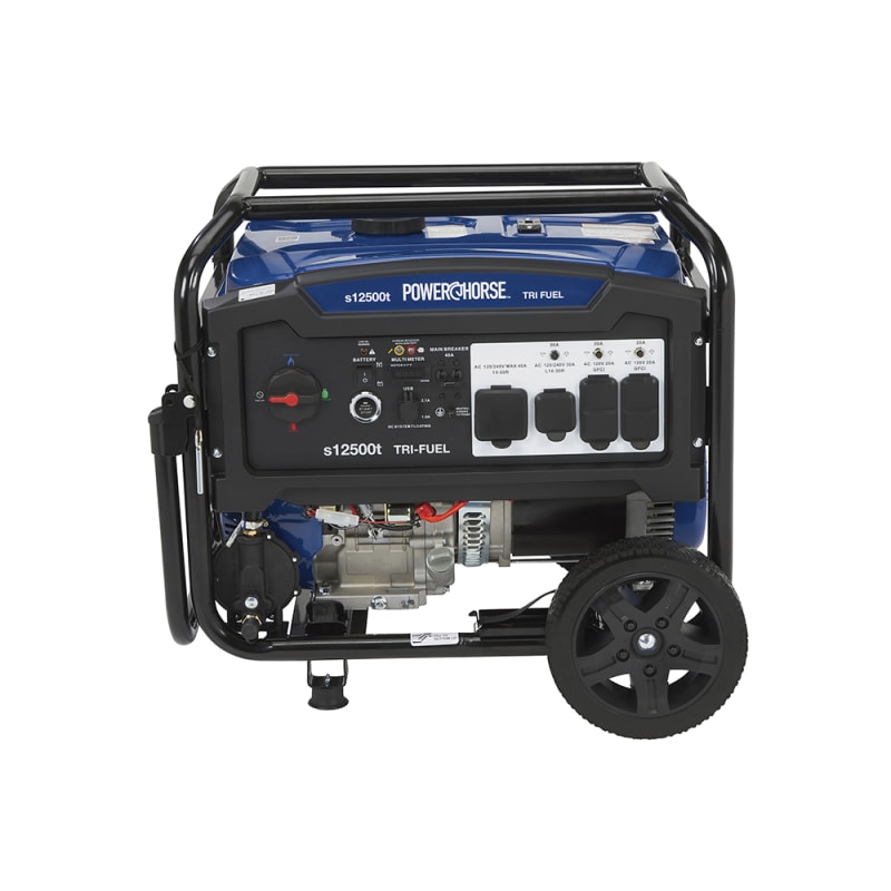Powerhorse Generator 12500 Surge Watt Tri Fuel Electric Start