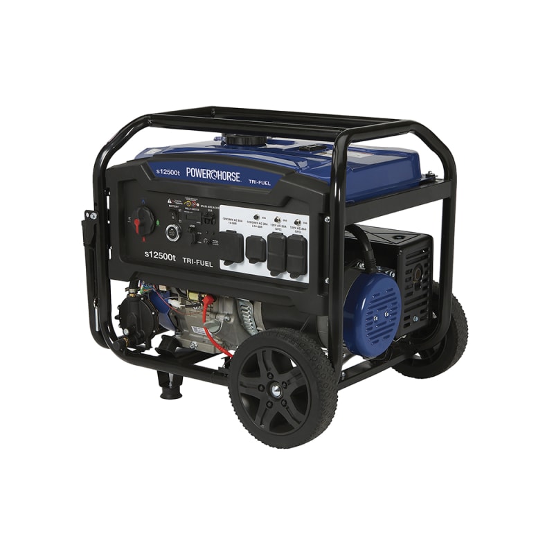 Powerhorse Generator 12500 Surge Watt Tri Fuel Electric Start