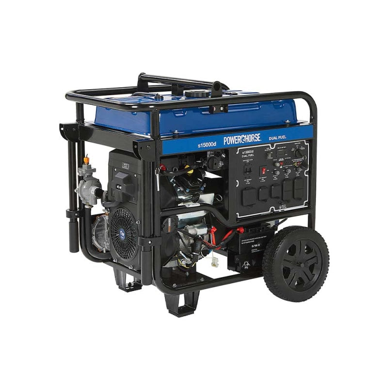 Powerhorse Generator 15000 Surge Watt Dual Fuel Electric Start