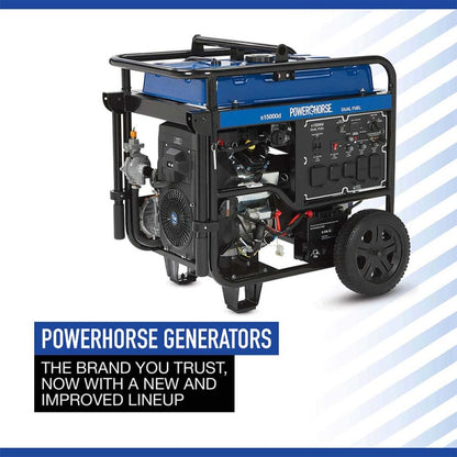 Powerhorse Generator 15000 Surge Watt Dual Fuel Electric Start