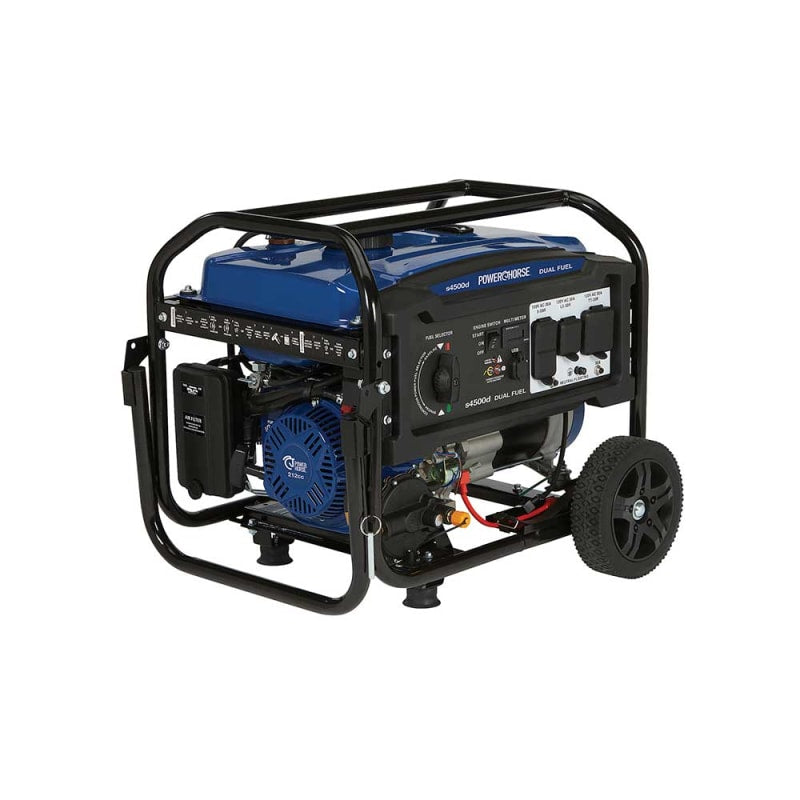 Powerhorse Generator 4500 Surge Watt Dual Fuel Recoil Start