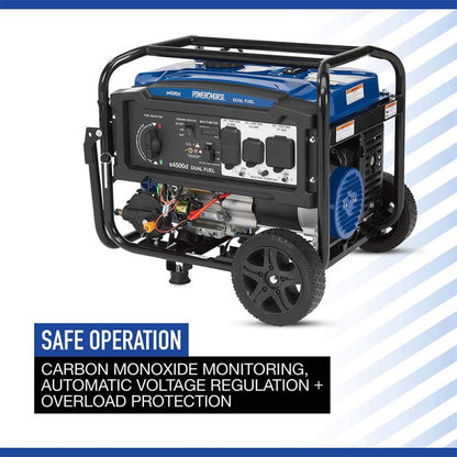 Powerhorse Generator 4500 Surge Watt Dual Fuel Recoil Start