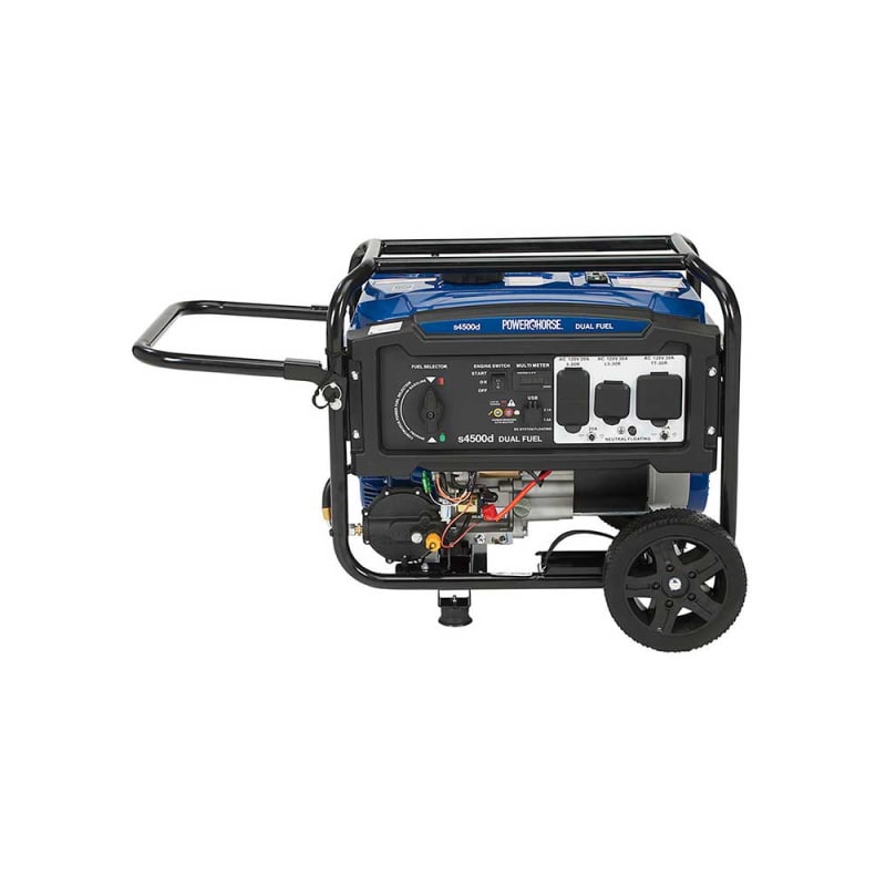 Powerhorse Generator 4500 Surge Watt Dual Fuel Recoil Start