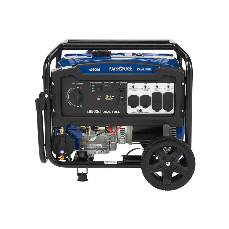 Powerhorse Generator 9500 Surge Watt Dual Fuel Electric Start