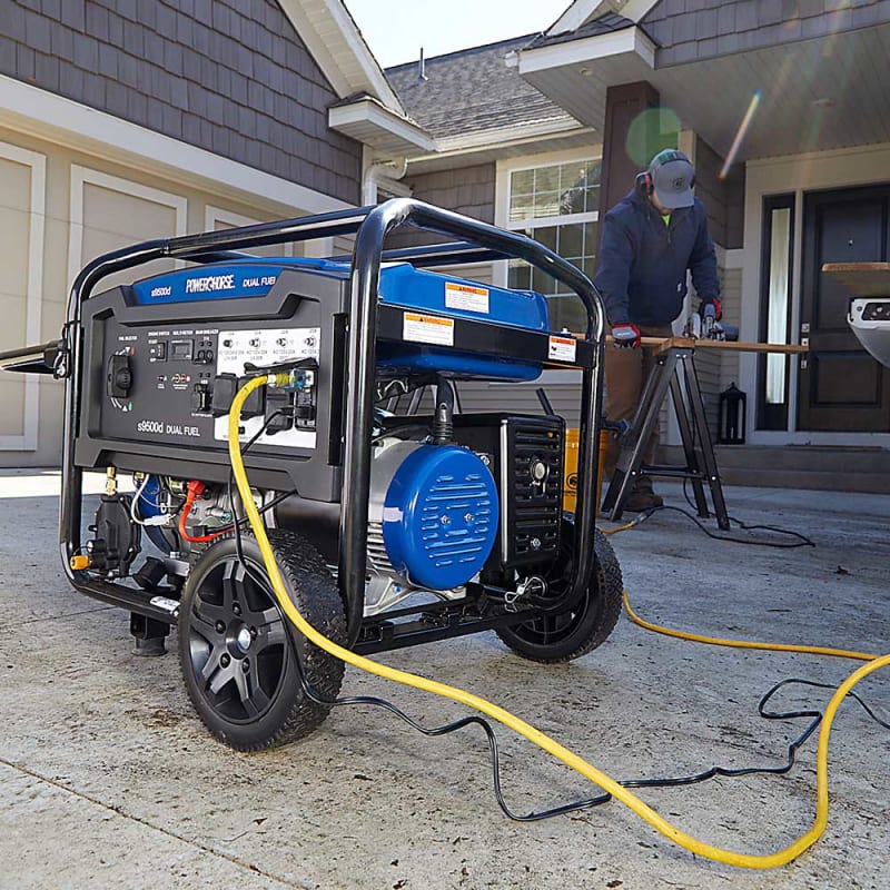 Powerhorse Generator 9500 Surge Watt Dual Fuel Electric Start