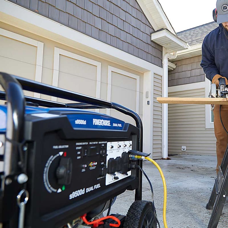 Powerhorse Generator 9500 Surge Watt Dual Fuel Electric Start