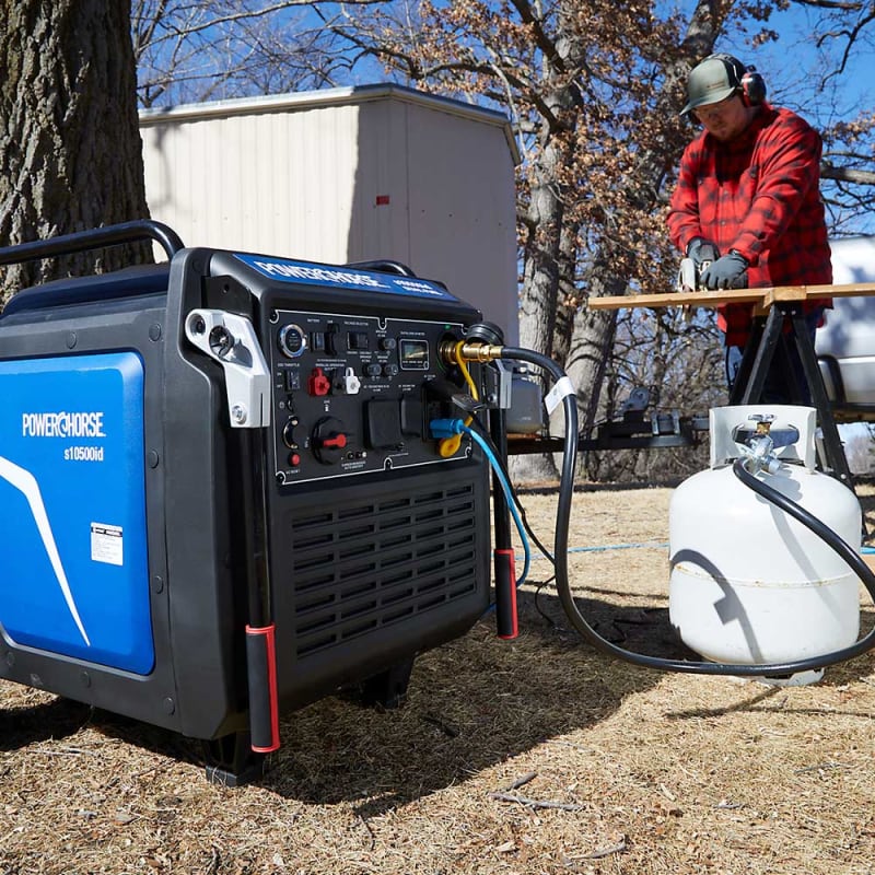 Powerhorse Inverter Generator 10500 Surge Watt Dual Fuel Electric Start