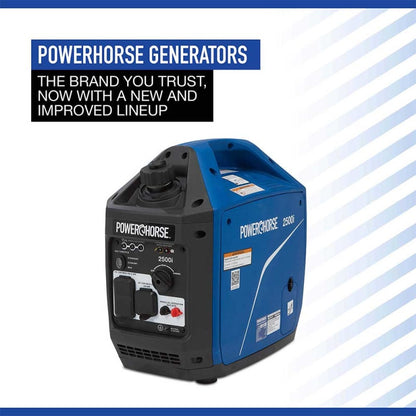 Powerhorse Inverter Generator 2500 Surge Watt Recoil Start