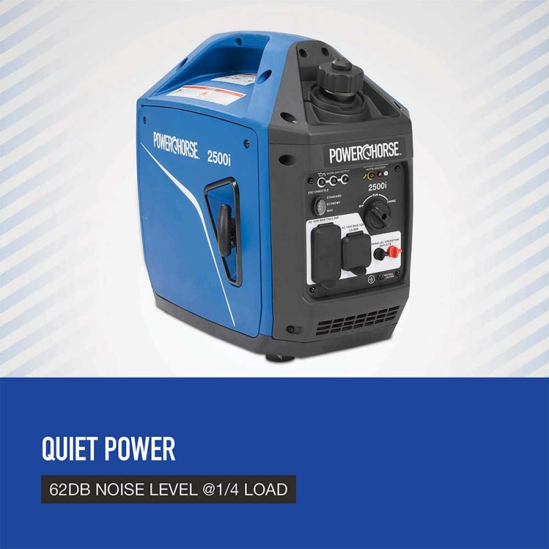 Powerhorse Inverter Generator 2500 Surge Watt Recoil Start