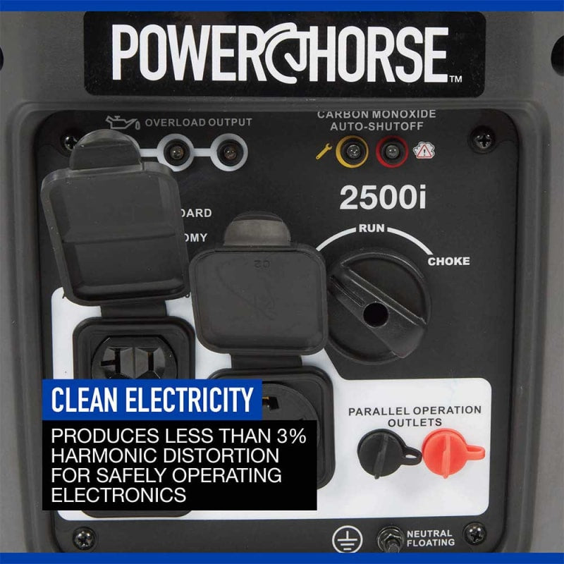 Powerhorse Inverter Generator 2500 Surge Watt Recoil Start