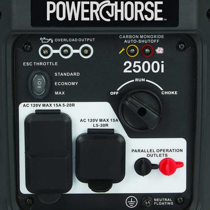 Powerhorse Inverter Generator 2500 Surge Watt Recoil Start