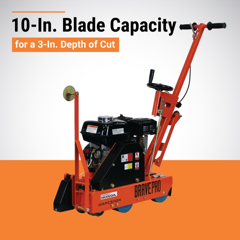 Brave Green Concrete Saw 10 In Honda Gx200