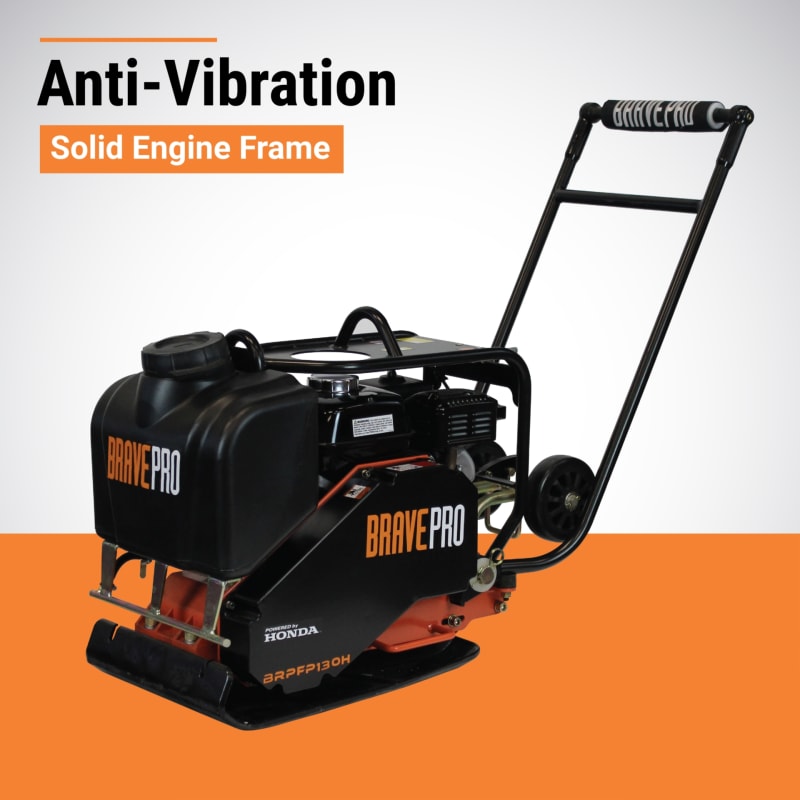 Brave Forward Plate Compactor 16 In Tank And Wheel Kit Honda Gx160