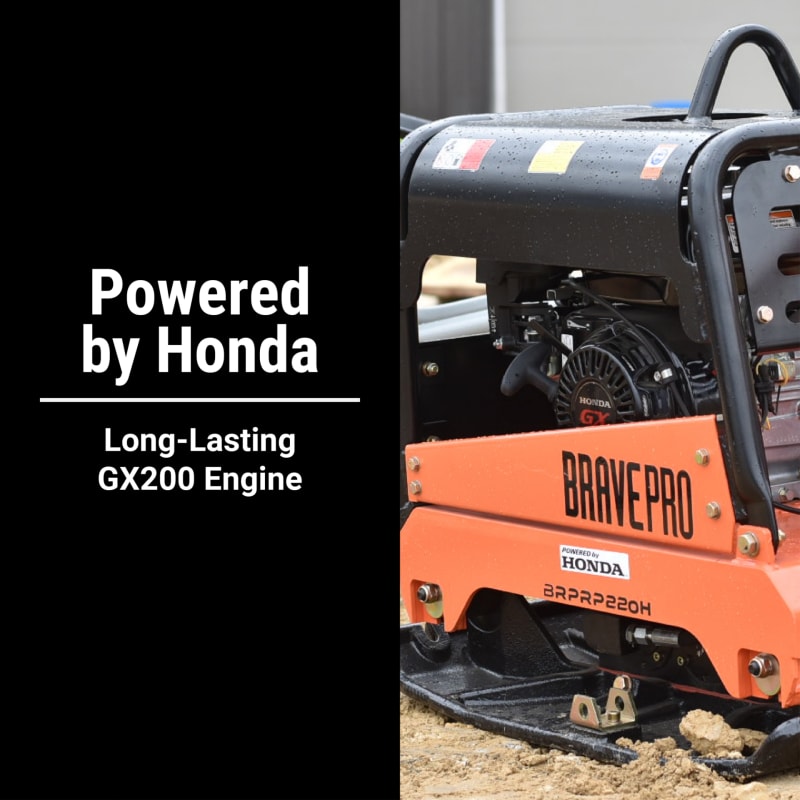 Brave Reversible Plate Compactor 20 In Wheel Kit Honda Gx200