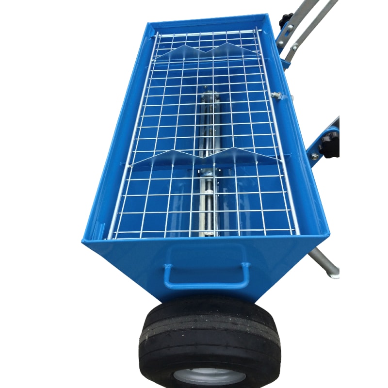 Bt Topping Material Spreader 220 Lbs Capacity Independent Axles