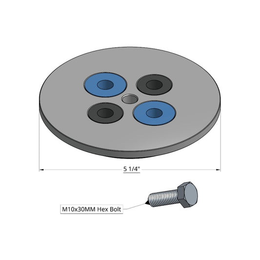 Werkmaster 5 1 4 In Ultra Flex Steel Pad Driver Recessed Grommets Raider Xl5