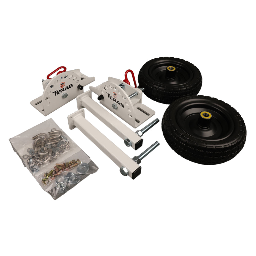 Teras | Landing Gear 36 In. Universal Trowel Wheel Kit | 10 In. Flat-Free Tires | TMC02