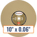 Diamond Products 10" x 0.06" Wet Tile Blade for Granite, Marble, Glass, Porcelain, Hard Tiles