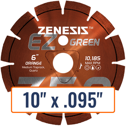 Diamond Vantage 10" Green Concrete Diamond Saw Blade with 7/8" Arbor Size
