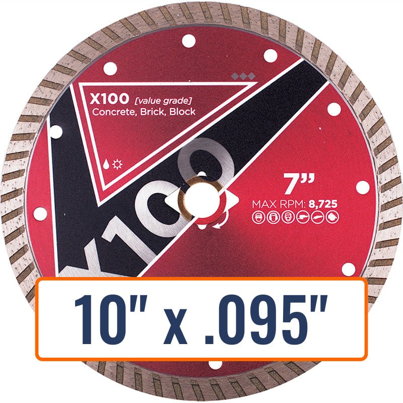 Diamond Vantage 10" x .095" General Purpose Diamond Saw Blade