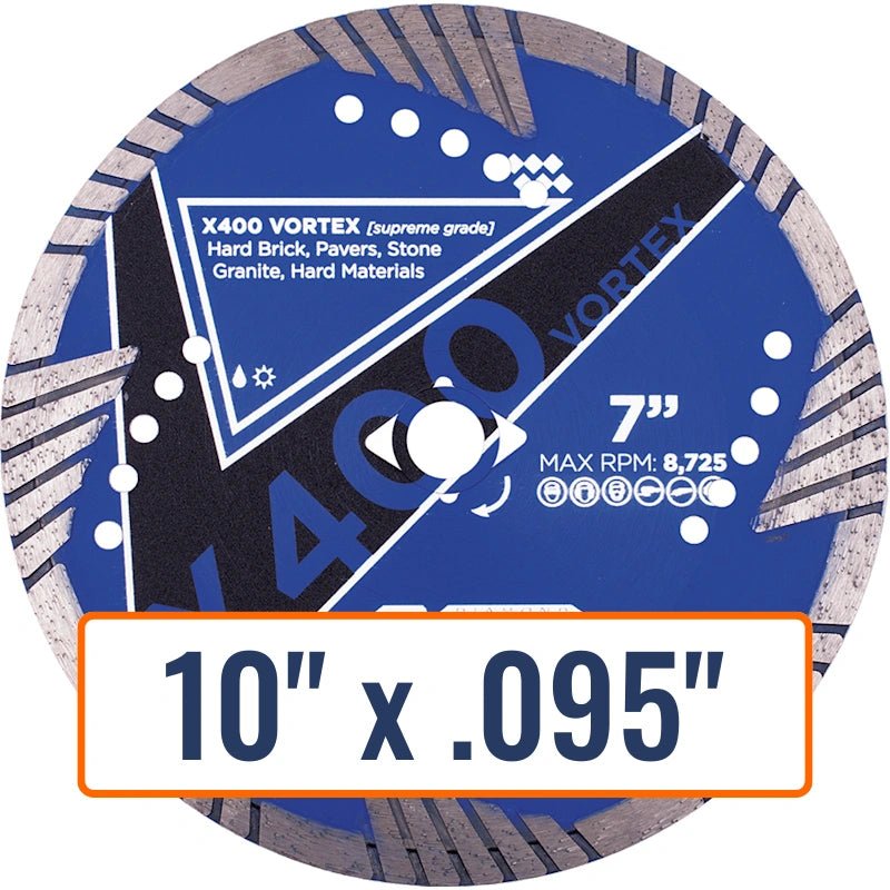 Diamond Vantage 10" x .095" Diamond Saw Blade for Hard Materials