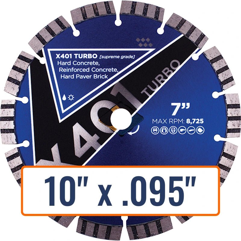Diamond Vantage 10" x .095" Diamond Saw Blade for Hard Materials