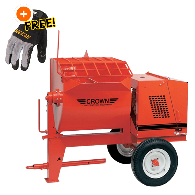 10 Cu Ft Mortar/Plaster Mixer Baldor Electric Motor | Highway Towable