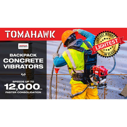 10 ft Concrete Vibrator Flexible Shaft Hose and Head