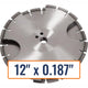 Diamond Products 12" x 0.187" Joint Cleaning Diamond Saw Blade with 1" Arbor Size