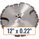 Diamond Products 12" x 0.22" Joint Cleaning Diamond Saw Blade with 1" Arbor