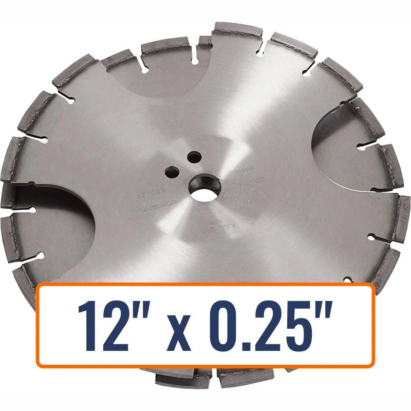 Diamond Products 12" x 0.25" Joint Cleaning Blade with 1" Arbor Size