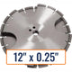 Diamond Products 12" x 0.25" Joint Cleaning Blade with 1" Arbor Size