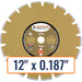 Diamond Products 12" x 0.187" Dry Walk Behind Diamond Saw Blade for General Purpose Concrete