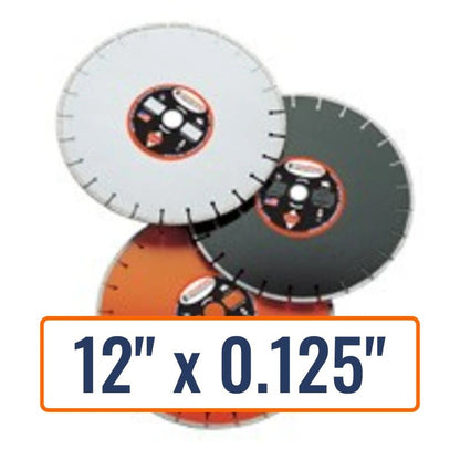 Diamond Products 12" x 0.125" Refractory Diamond Saw Blade with 1" Arbor